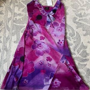 Floral pink and purple dress